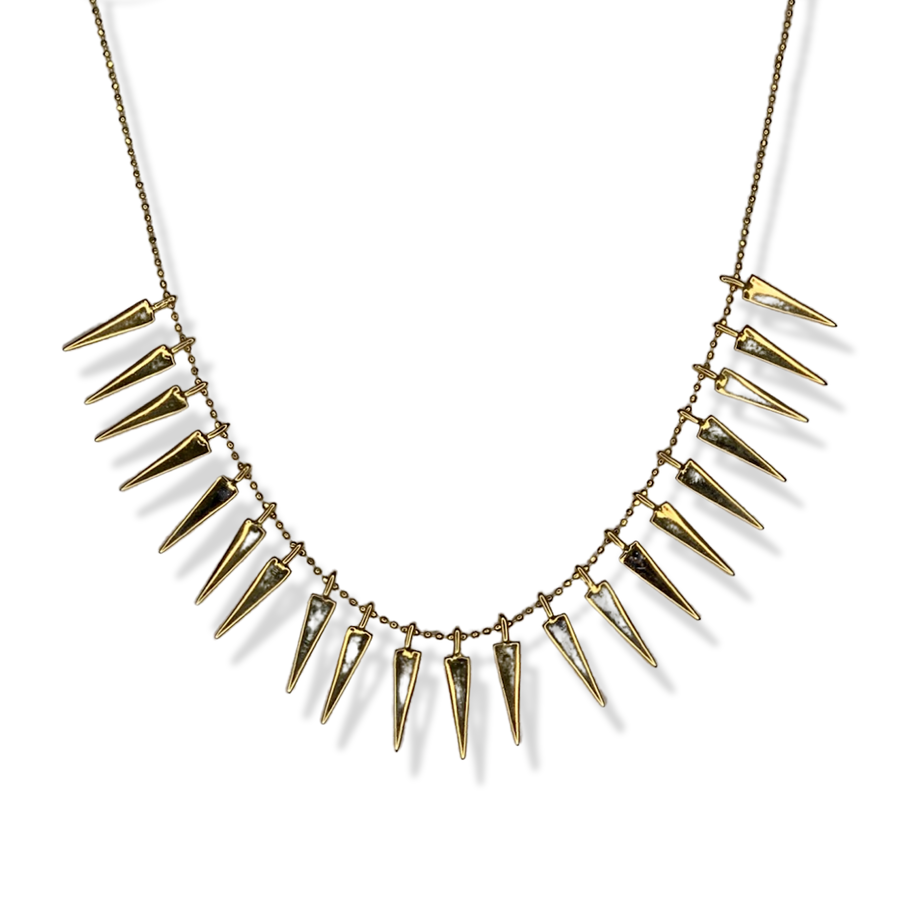 Chiara Spike 14K Gold Necklace