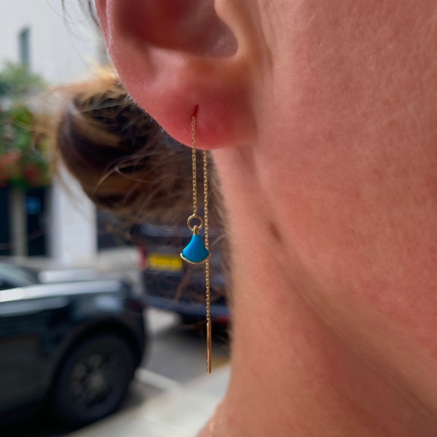 Mia x Olivia Turquoise 14K Gold Earrings