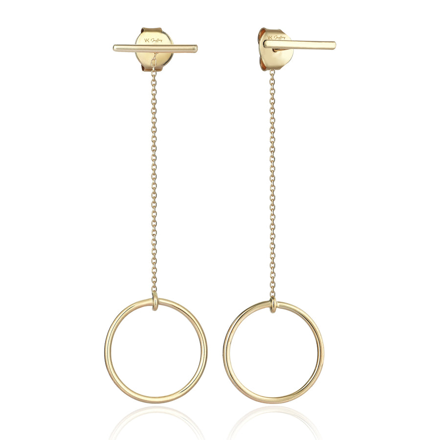 Charlotte 14K Gold Hoop Earrings