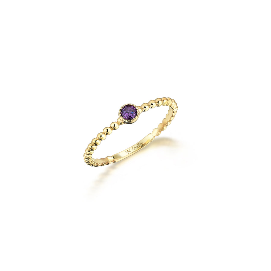 Emma Purple 14K Gold Ring